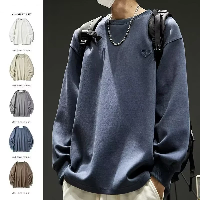 

2024 New Foam Print Sweatshirts For Men Casual Y2K Vintage Crewneck Pullover Hoody Patchwork Oversized Tracksuit Clothes