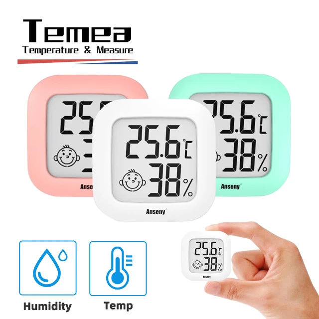 1pc LCD thermomètre numérique hygromètre intérieur chambre