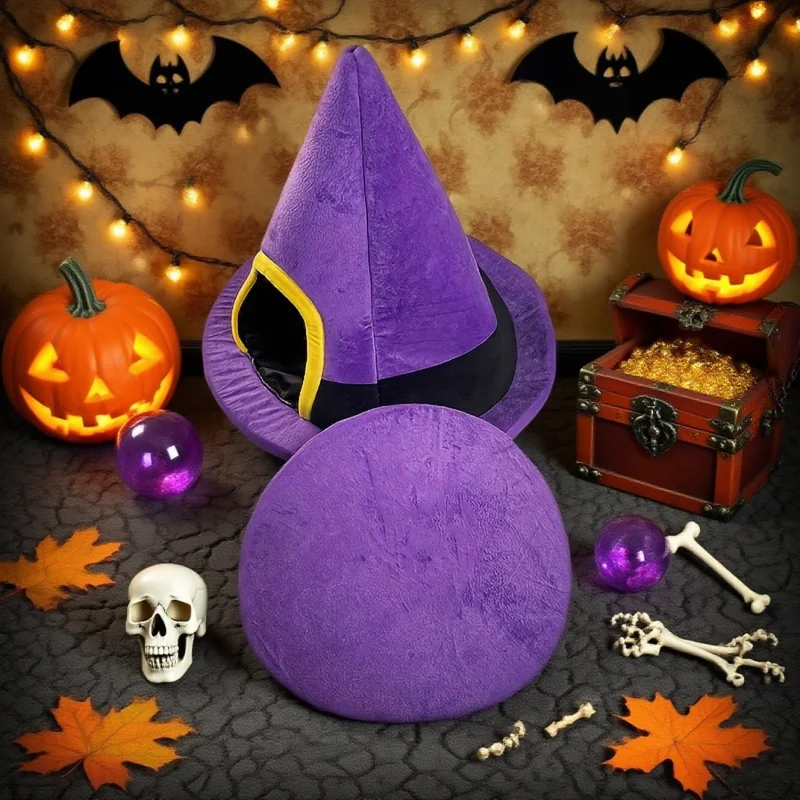 thumbnail image 2 of Halloween Cat Bed – Soft Cozy Pet House For Cats & Small Dogs 2 of 12