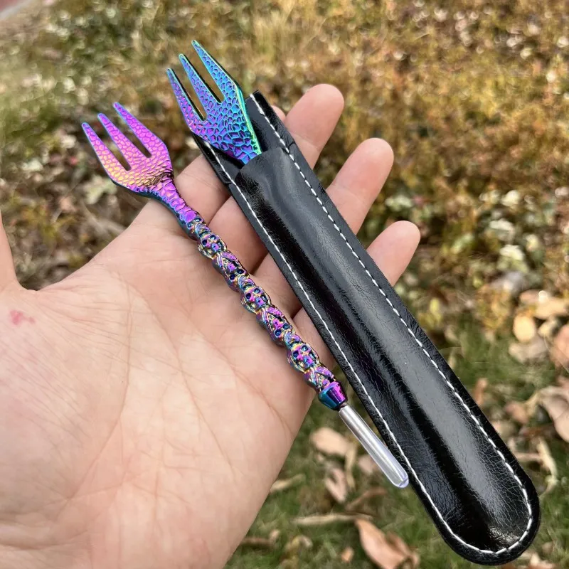 Aluminum Fork Foil Puncher Tobacco Shisha Hookah Narguile Chicha Cachimba hookah accessories PU Bag