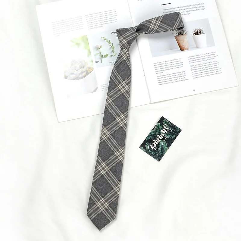 Brown Tie Men Shirt Gift Male Preppy College Style Coffee Stripe Retro Tie Decoration Jk Necktie Female Girly Kawaii Accessories bow tie,woven necktie,necktie set,clip on tie