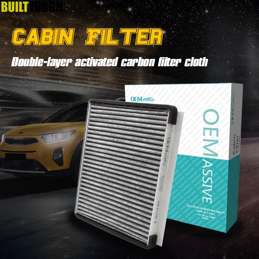 Car Pollen Cabin Air Conditioning Filter Activated Carbon air filter for Hyundai Accent Elantra i30 Kia Carens Cee'd 2012 2013 2014 2015