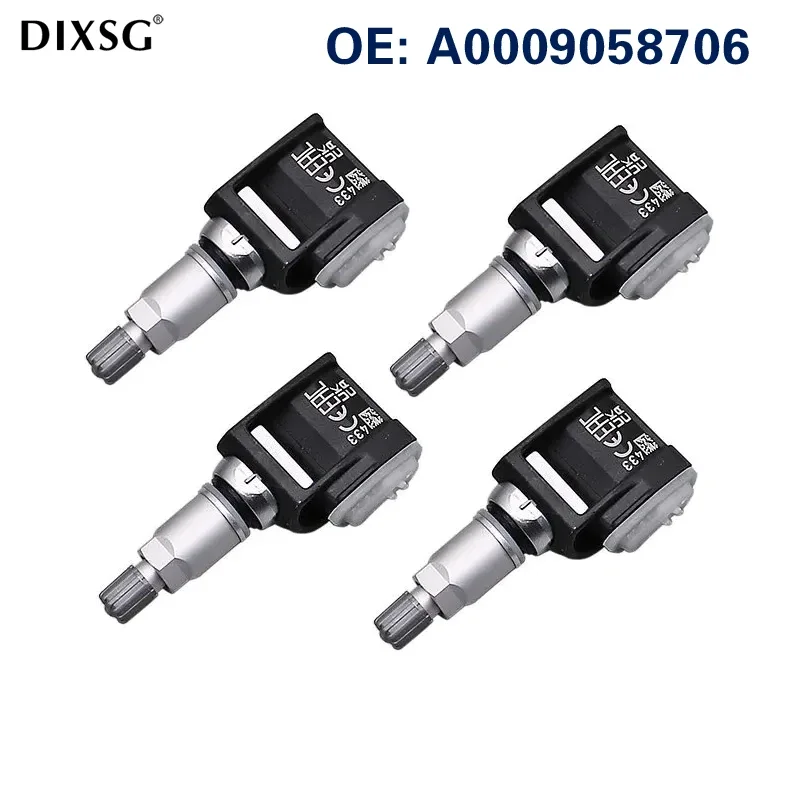 4Pcs A0009058706 TPMS 타이어 압력 센서 433MHZ 0009058706 메르세데스-벤츠 GLA/GLB/GLE-클래스 B/E-클래스 스프린터용