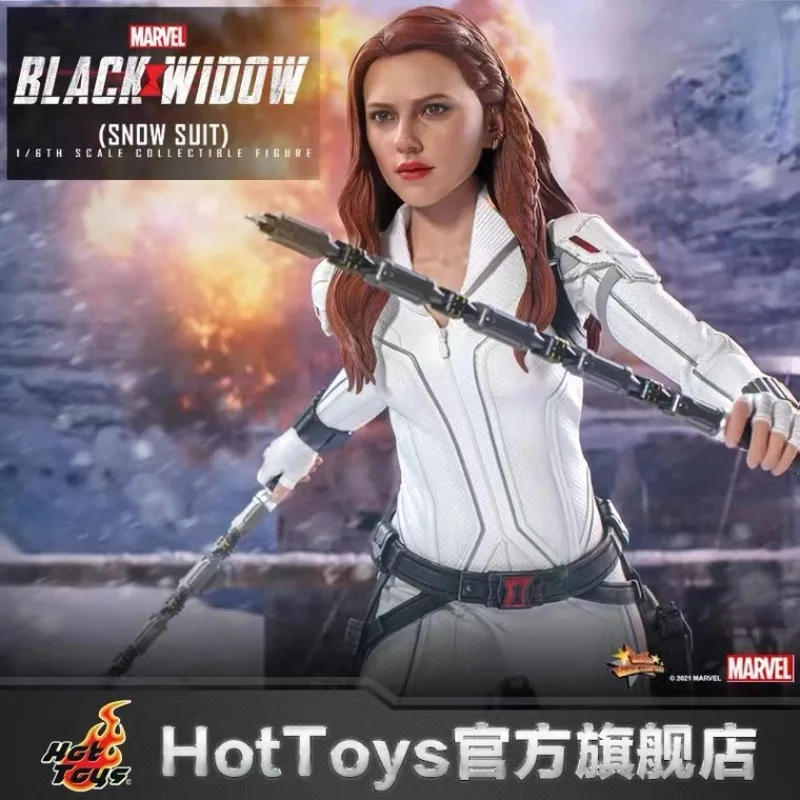 Marvel Original Genuine Version Hot Toys Black Widow Snow Battle Suit 1/6 Ration Collection Immagine Soldati Modello Fatto A Mano