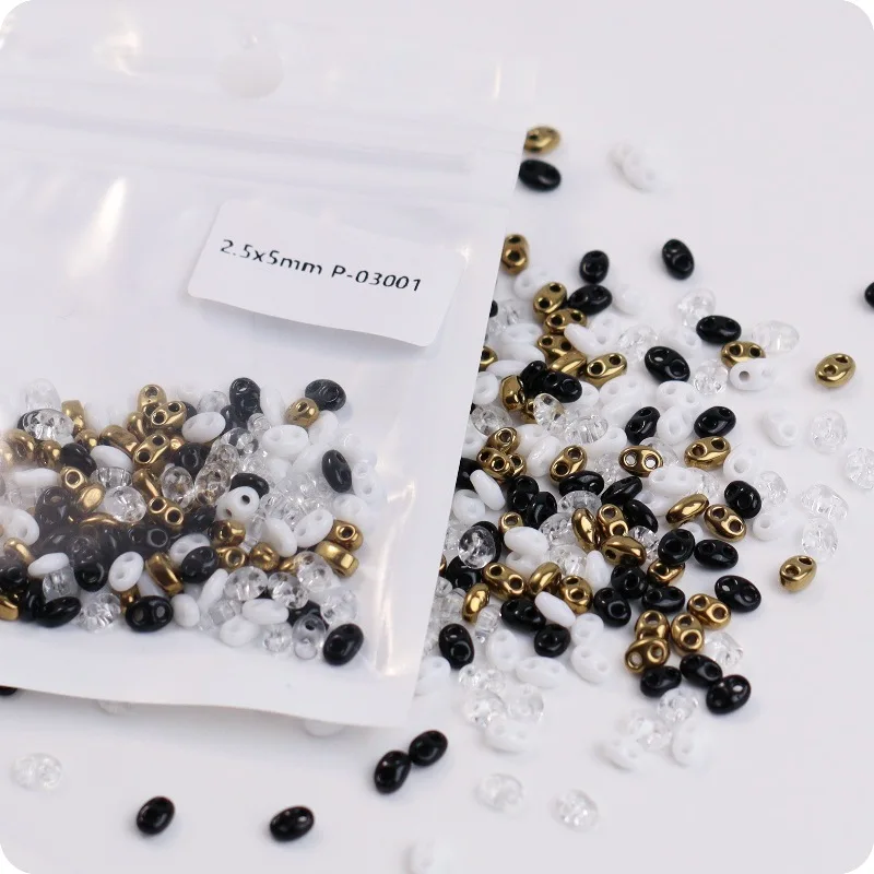 2.5X5mm 모조 체코 피그노즈 글라스 라이스 비즈 변색방지 DIY 핸드메이드 비딩 재료 특수형 비즈 액세서리