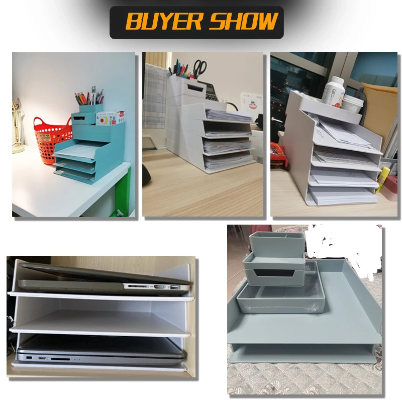 DIY Desktop Storage Box Desktop A4 File Rack Combination Set Folder Desk Shelf Drawer Desk Organizer Office Accessories drawer storage box