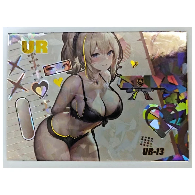Anime Goddess Story Yor Forger Ganyu Hu Tao Kafka Raiden Shogun Eula Collectible Cards Christmas Birthday Gifts Children's Toys