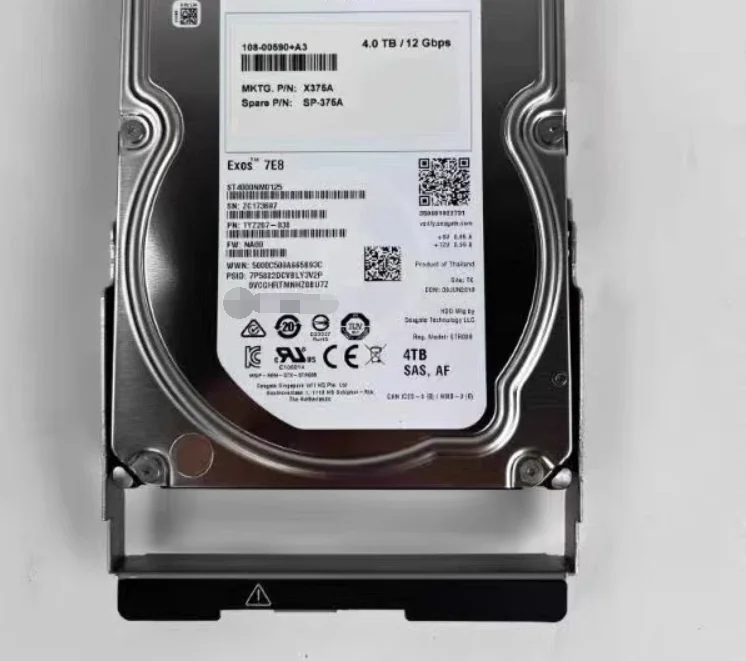 For NetApp 4TB X375A X375A R6 7 2K 12Gbps 3 5 inch SAS DS460C hard drive