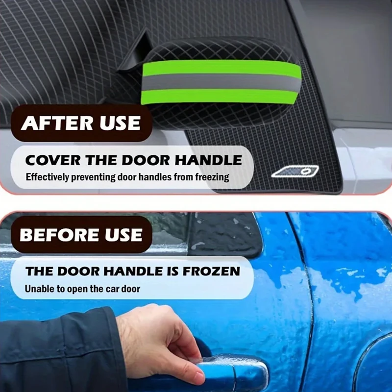 Car Front Sun Blocking Snow Cover Winter Front Windshield Half Cover Thickened Car Snow Shield Car Supplies