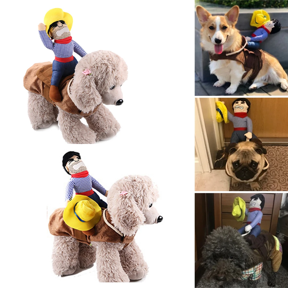 Cowboy Pet Riding Costume 1