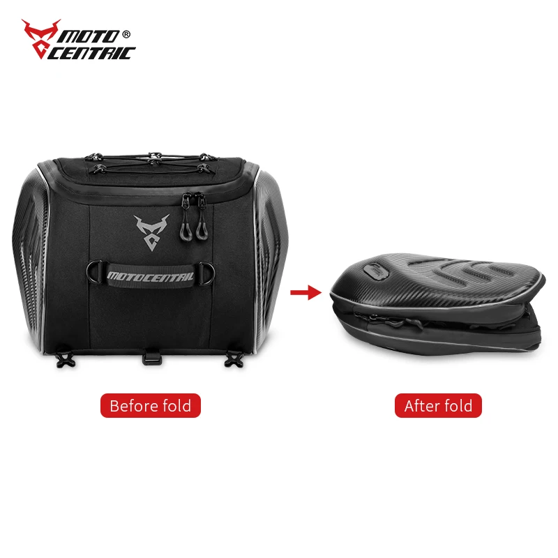 MOTOCENTRIC Waterproof Motorcycle Back Seat Bags 20L Motorbike