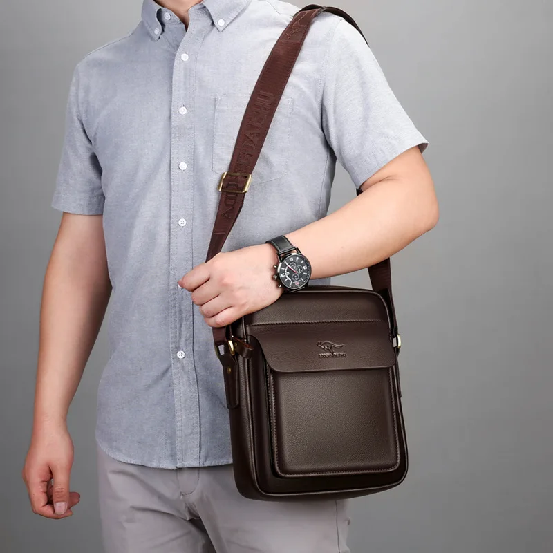 New Arrival Kangaroo Men's Messenger Bag Portable Shoulder Bag for Business and Leisure Outings