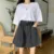 High Waist Wide Leg Short Jeans Women's Spring New Loose Fit Design Sense Five-Point Denim Pants A-Line Shorts Summer