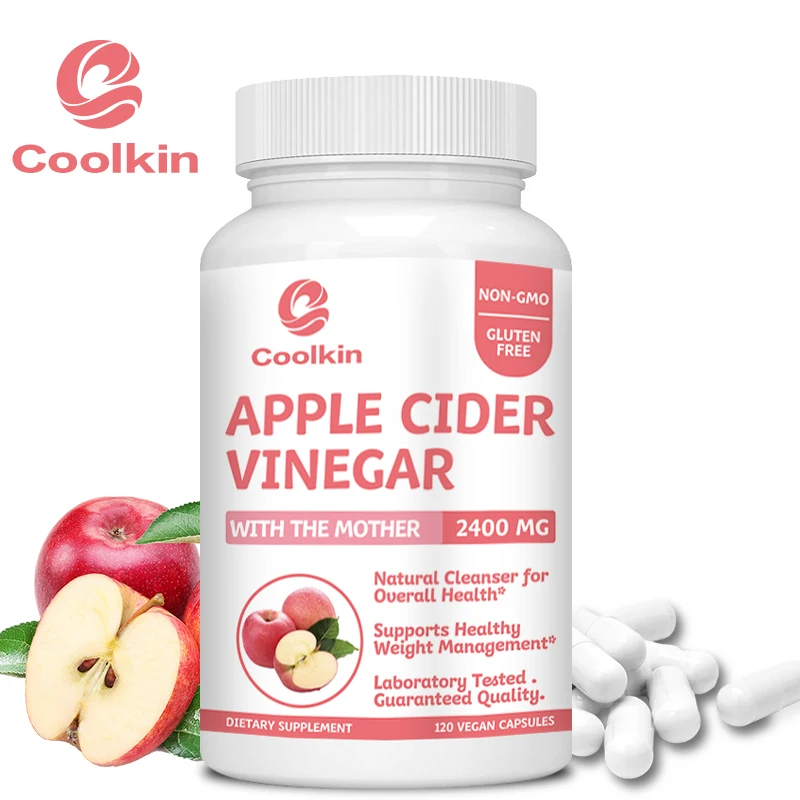Apple Cider Vinegar Capsules Supplement Bloating Relief Weight Management Detoxification Appetite Suppressant