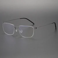Новые датные брендовые оптические титановые очки в оправе для мужчин и женщин, безвинтовые сверхлегкие очки в тонкой оправе, модные простые очки — изображение 4
