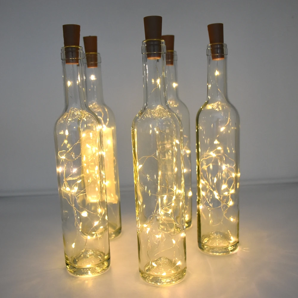 รูปสินค้า ไฟตกแต่งขวดไวน์ LED ลวดทองแดง สวยหรู