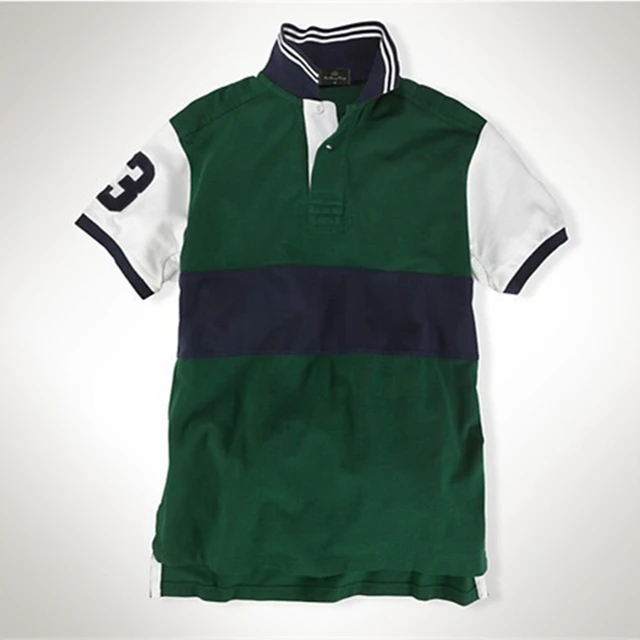 Green polo shirt with yellow horse Clearance