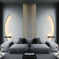 สมาร์ทโคมไฟติดผนัง LED 55/105 ซม.รีโมทคอนโทรลซ้ายขวาแสงข้างเตียงผนัง Sconces ห้องนอนห้องนั่งเล่นบ้านไฟ LED Luster 2