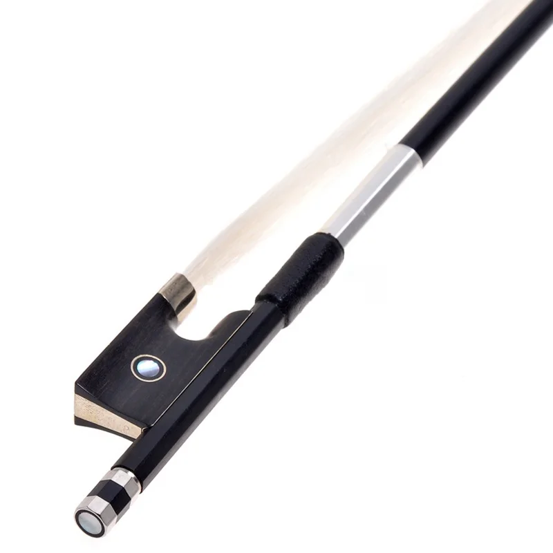 4/4 3/4 1/2 1/4 1/8 Violin Bow Black Strong Carbon Fiber Bow Violin Violino Arco Ebony Fogs Carbon Fiber Bows violin bow