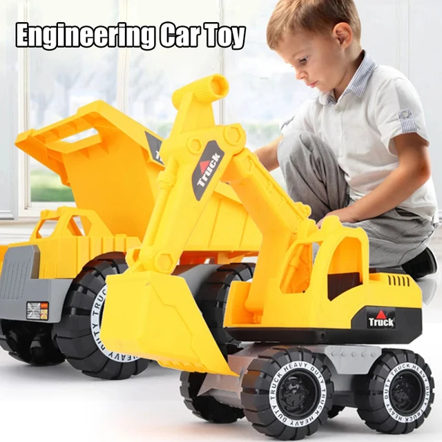 Baby Classic Simulation Engineering Car Toy Excavator Model Tractor Toy Dump Truck Model Car Toy Mini Gift for Boy 2