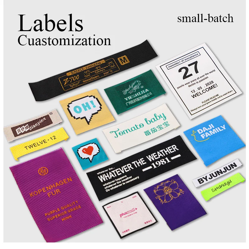 1000pcs/Lot Custom Design Garment Sewing Label Clothing Main