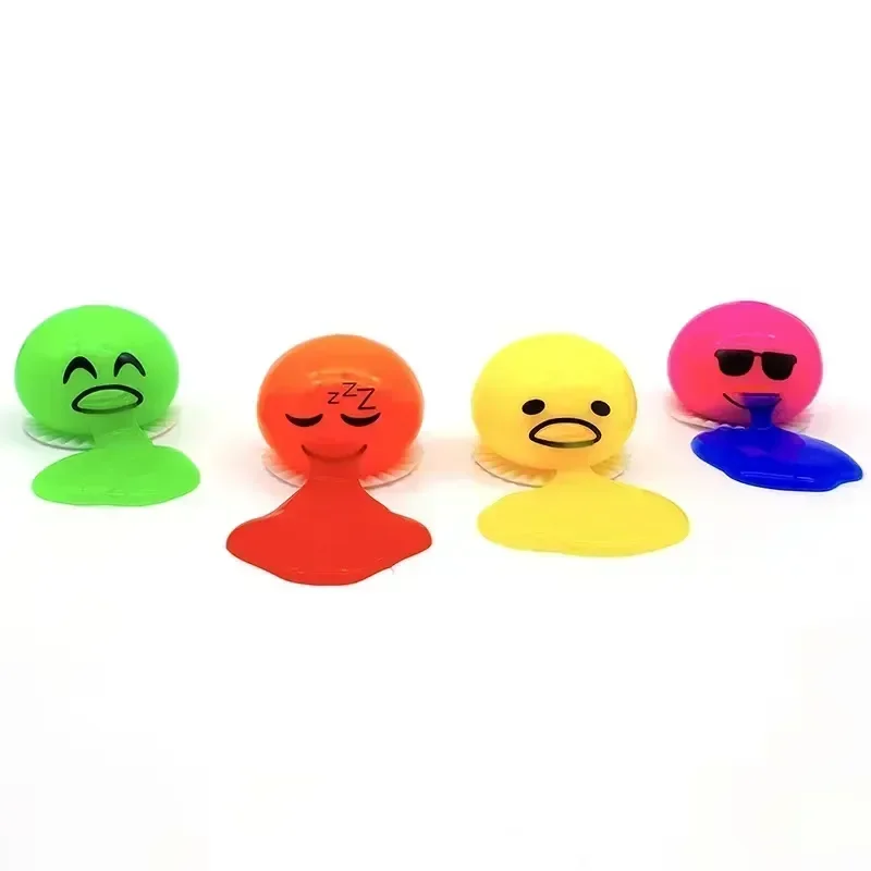 Squishy Puking Egg Yolk Stress Ball With Yellow Goop Relieve Stress Toy Funny Squeeze Tricky AntiStress Disgusting Egg Toy