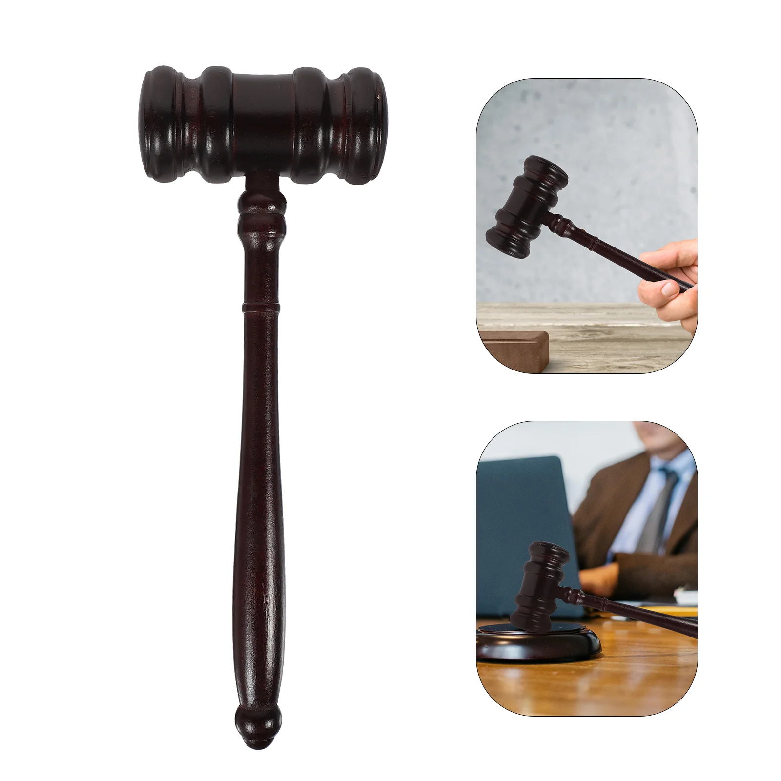 

Gavel Hammer Judge Wooden Toy Auction Lawyer Costume Mallet Law Prop Wood Toys Justice Courtroom Gavels Play Block Cosplay