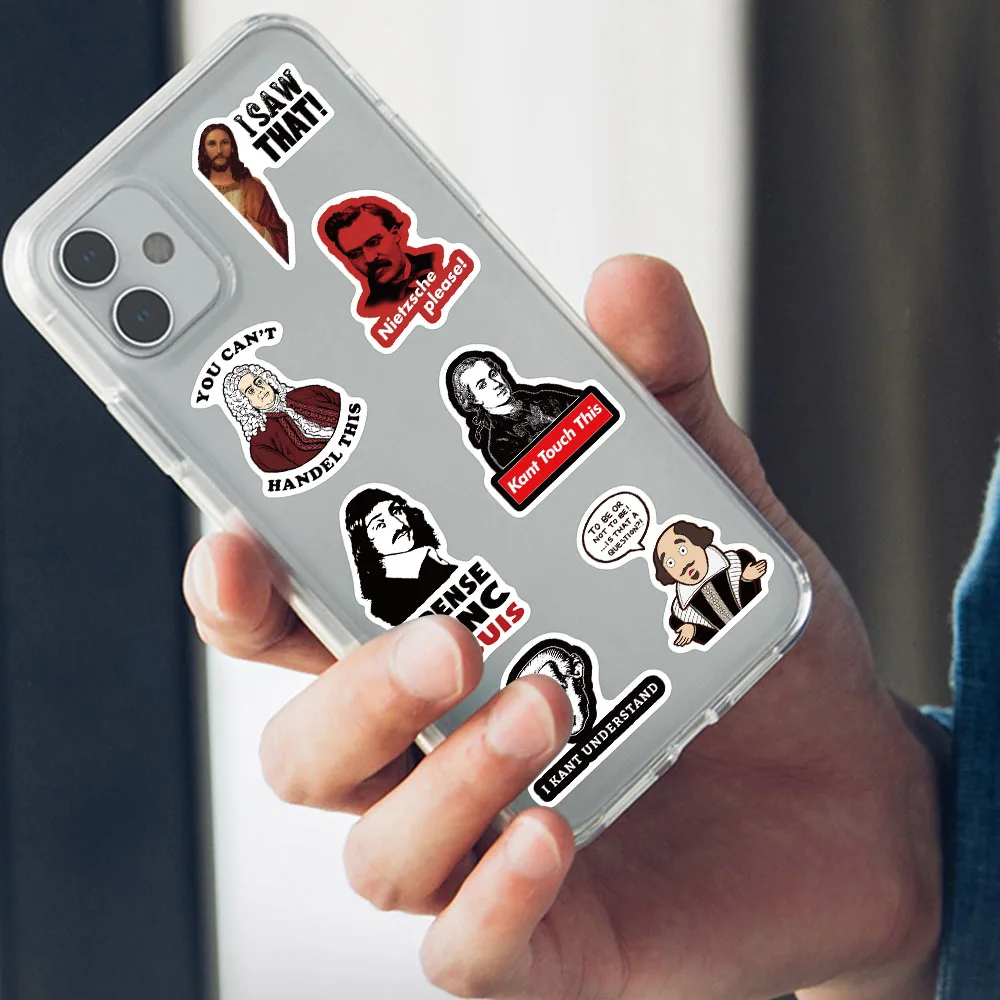 50 stücke lustige Cartoon Meme berühmte Person Promi-Aufkleber für Gepäck Laptop Gitarre Telefon Tagebuch wasserdichte Graffiti Vinyl Aufkleber – Detail 2
