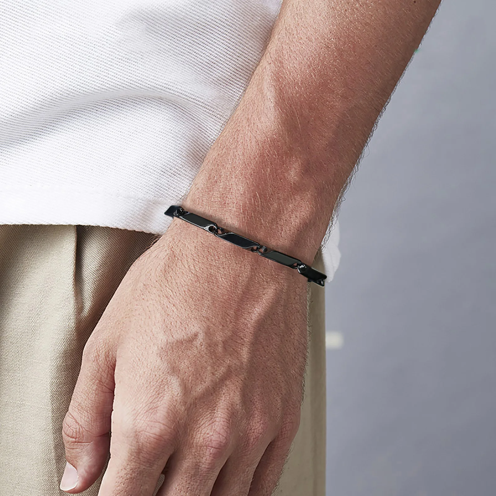 【韓国発】リンクチェーンブレスレット Rope chain bracelet mf2680 【韓国モードファッション】
