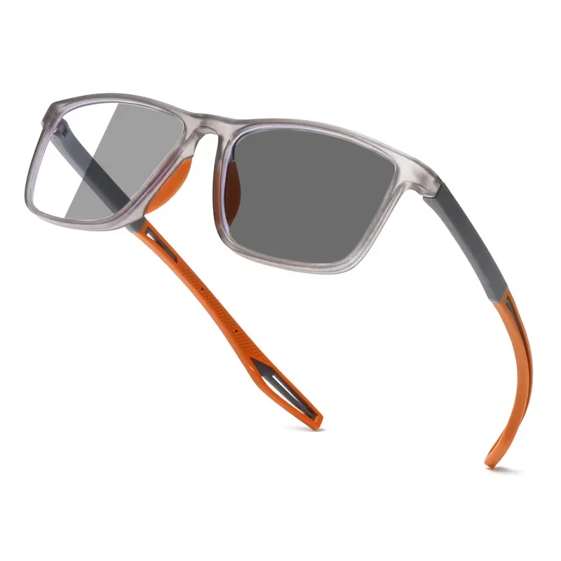 Men Ultralight Photochromic Glasses TR90 Frame Myopia Eyeglasses Women Male Vintage Color Changing Eyewear 0 To -4.0