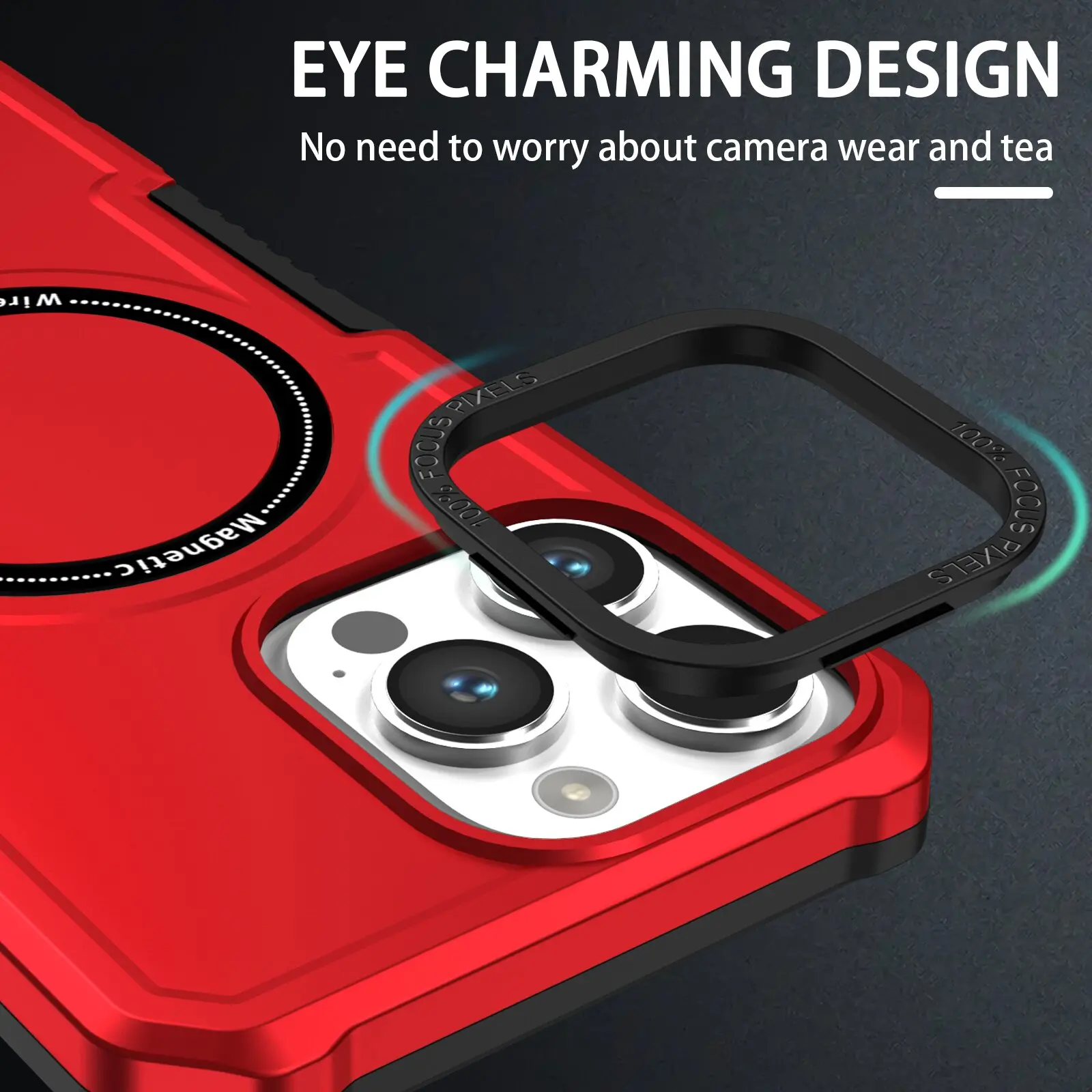 For IPhone 14 13 12 11 Pro Max Magsafe Wireless Charging Phone Cover Case Shockproof Armor Phone Cover for Iphone14 Plus