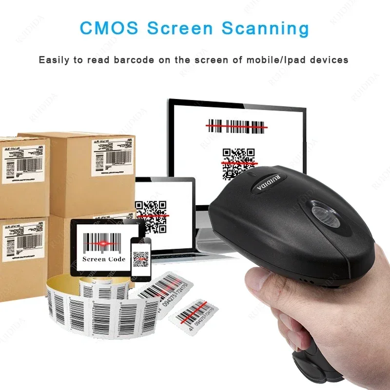 Wired or Wireless Barcode Scanner with Stand or Holder barcode scanner