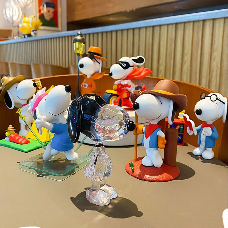 Genuine Snoopy Doll Building Blocks Cartoon Street Scene Bakery Cafe  Ornaments Educational Children's Toys - AliExpress