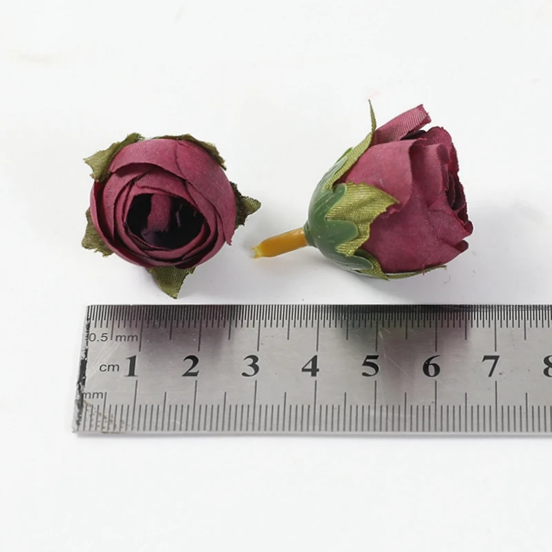 Artificial plants, flowers, rose, flower bouquet 10/50Pcs Rose Artificial Flowers Head Silk For Home Decor Christmas Party Wedding Decoration DIY Wreath Accessories