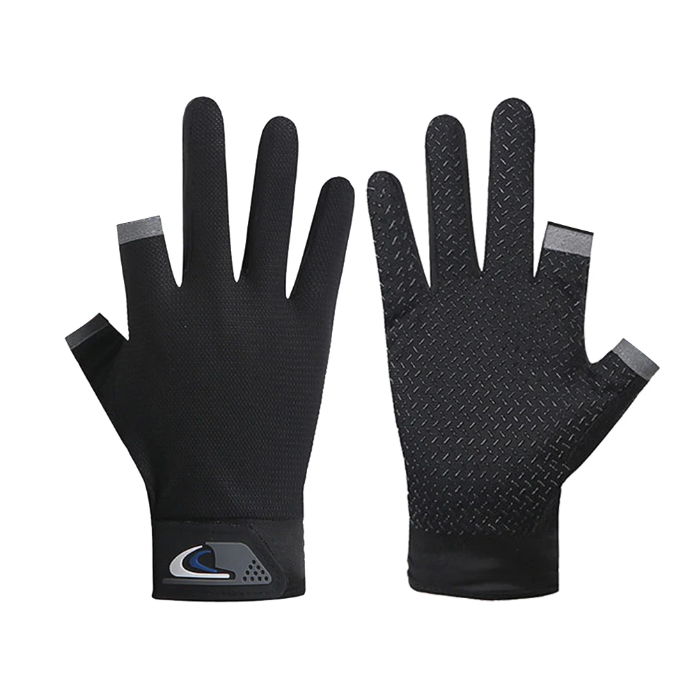 Fishing Gloves Anti-slip 2 Cut Finger Breathable Sport Cycling Equipment Unisex