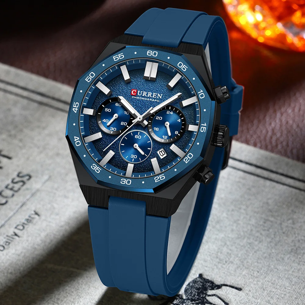 Classic Men's Quartz Watch Multifunction Luminous Chronograph Calendar Waterproof Sports Fashion Watches For Man_voghion.com