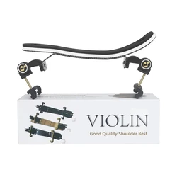 Premium Adjustable Violin Shoulder Rest - High-Quality Aluminum Construction (Fibre Grain)