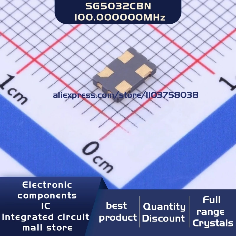 50 개/몫 X1G0044610001 SG5032CBN 100.000000M-TJGA3 100MHZ cmos 크리스탈 발진기 공진기 4SMD 재고 있음
