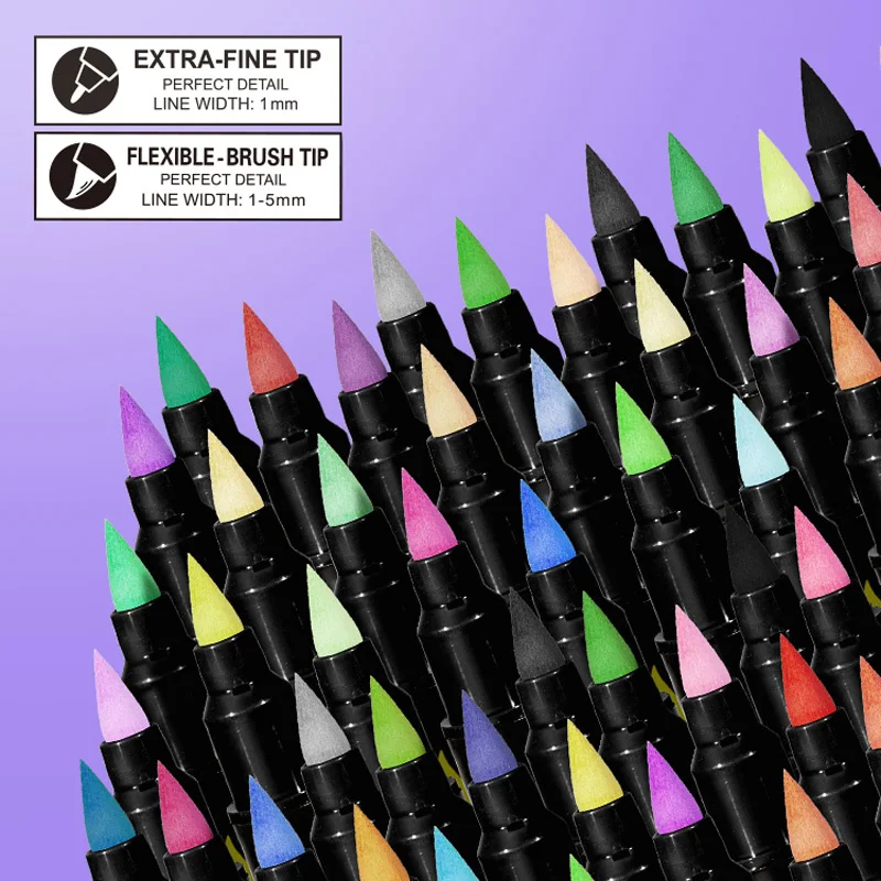 84 Colors Dual Tip Acrylic Paint Pens Markers for Wood Canvas Stone Rock Painting Glass Ceramic Fabric Metal Art Supplies acrylic paint markers,paint marker pen,paint marker pens,art markers,art marker pens