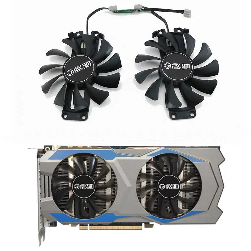 2 Pezzi Ga81S2U Nuovo Dispositivo Di Raffreddamento Gpu Per Galaxy Gtx 660 Xiaojiang Gtx 760 Tiger Scheda Grafica Generale Doppia Ventola Universale