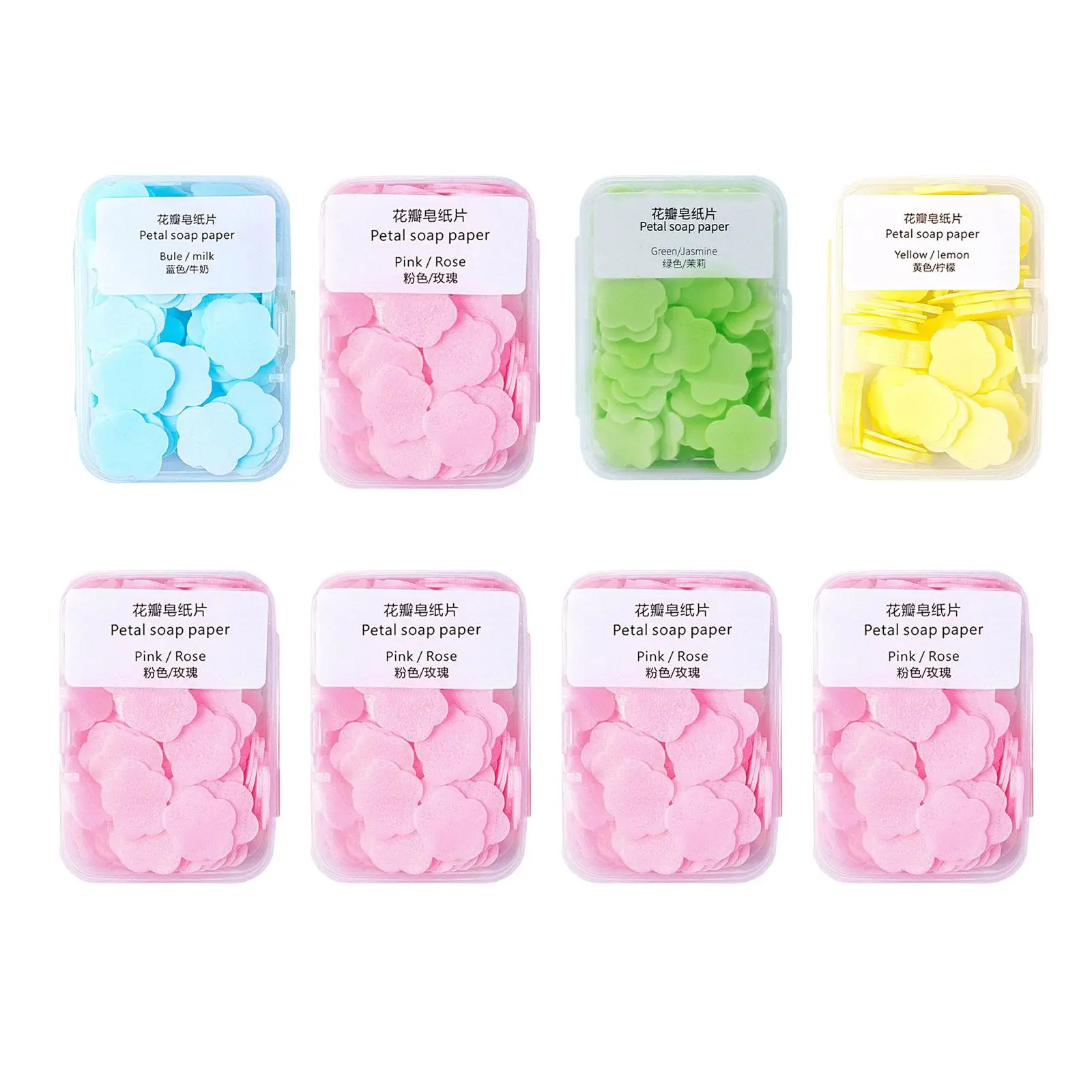 

400 Pieces Soap Paper Sheets, Disposable Flower Petal Soap Flakes Foaming Paper