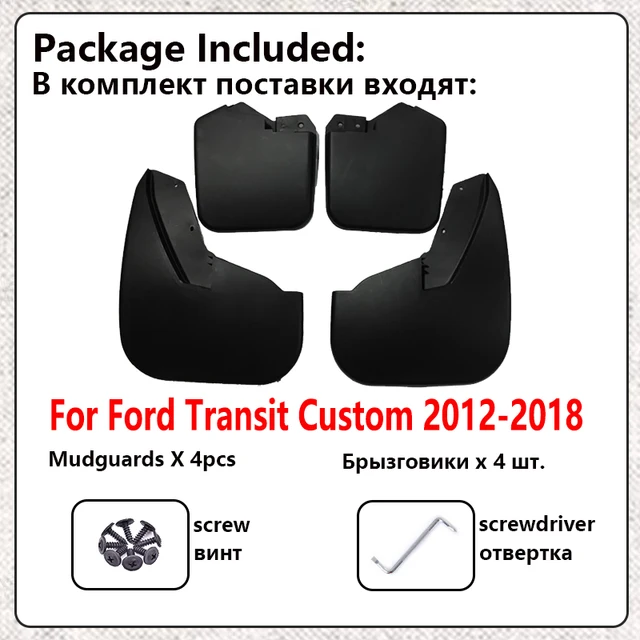 Parafango Anteriore Per Ford Transit E Tourneo Custom 2012-2018 - Paraspruzzi In Plastica Resistente - Foto 9