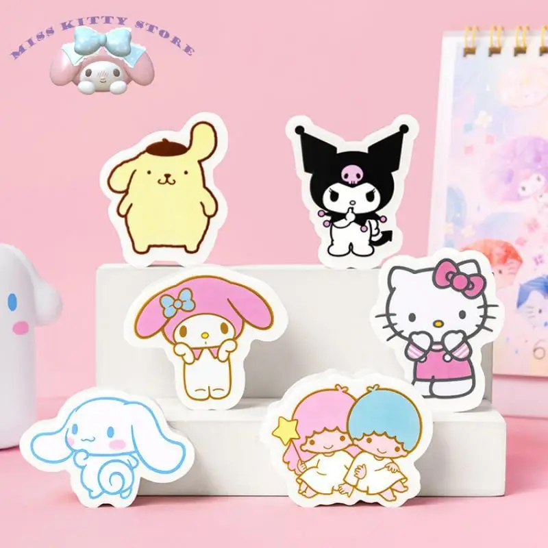 

Sanrio Cinnamoroll Mymelody Kuromi Purin Hellokitty ластик с изображением персонажа мультфильм резинка приз начальной школы цветной ластик