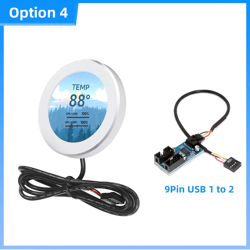 écran usb pour refroidisseur écran moniteur compatible no