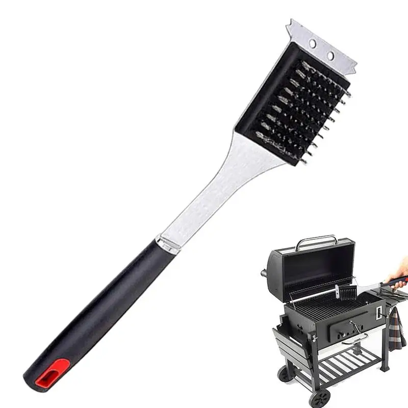 Grill Cleaning Brush Barbecue Brush For Grill Cleaning Stainless Steel Scrubber And Scraper Cookout Tool Cleanup Tools For