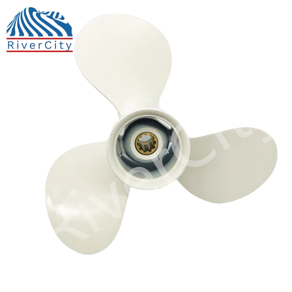 Outboard Propeller For Yamaha 20hp 25hp 30hp F25 9 7/8 *14 Boat Aluminum Alloy Screw 3 Blade 10 Spline Marine Engine