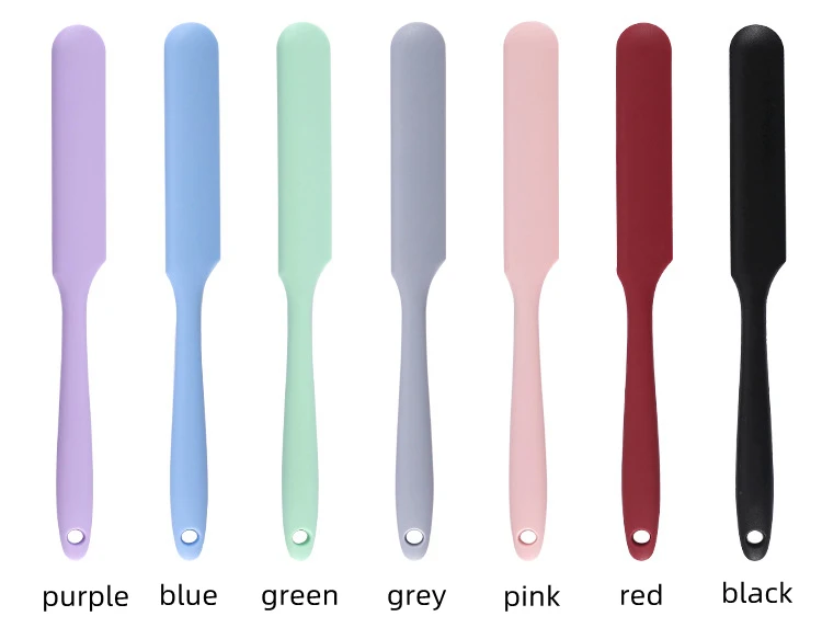 Description Picture 4 of itemSoft Long Handle Silicone Cake Spatula Pastry Blenders Chocolate Cream Scraper Non-stick Cookie Cutter Kitchen Baking Tools