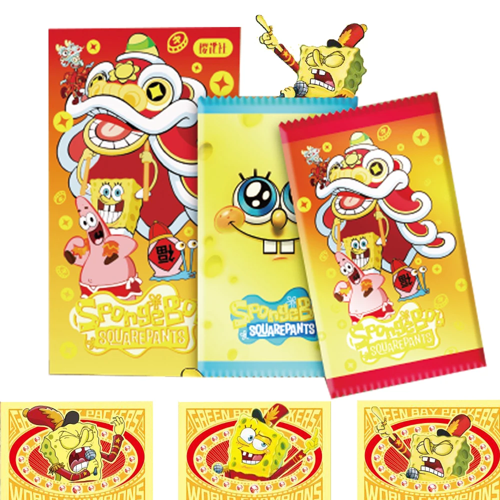 spongebob-squarepants-card-funny-plot-animation-rick-bob-kkstar-squidward-toutes-saisons-film-cards-peuvcollecemballages-gift