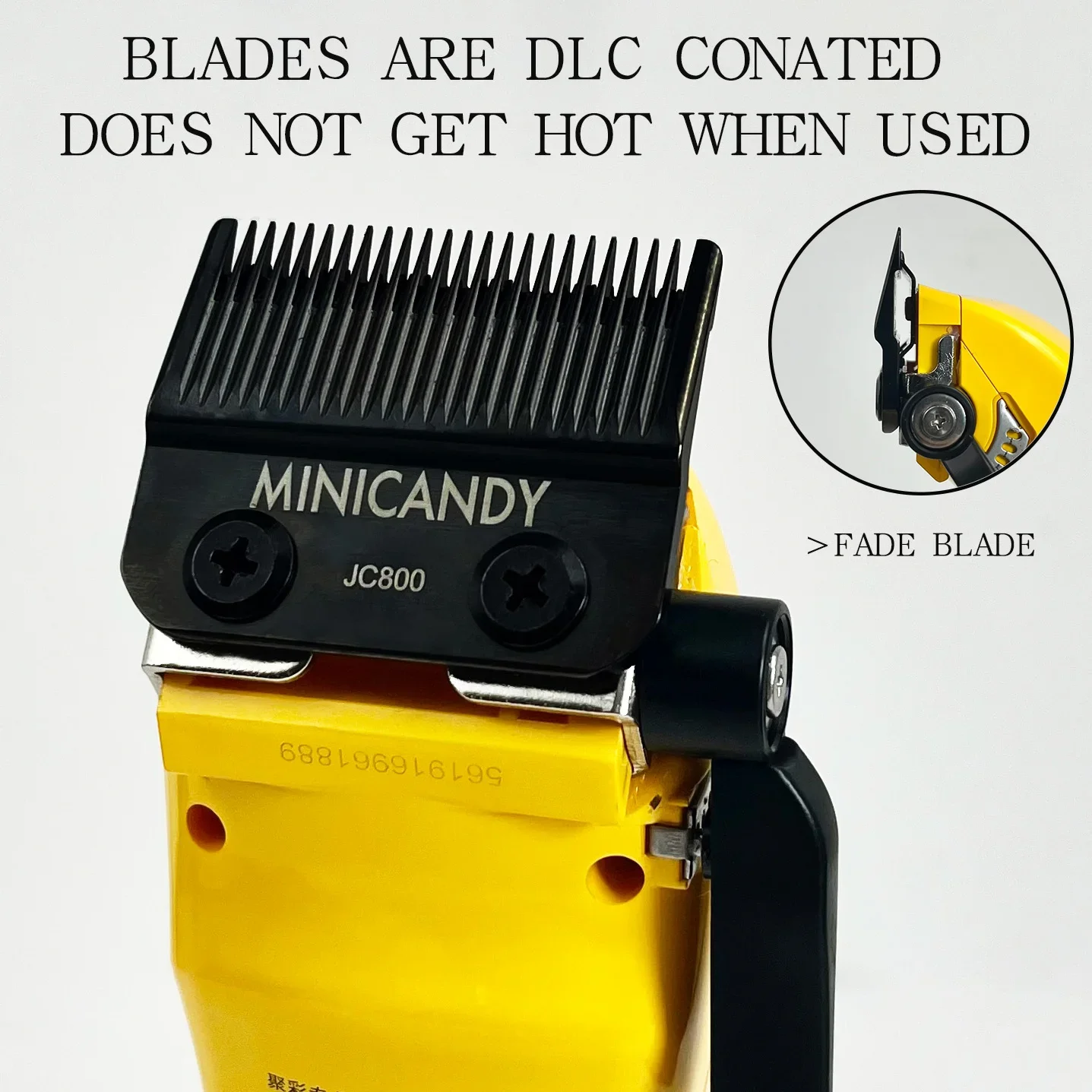 JUCAI PRO JC01 JC02 8000RPM Professional Hair Clipper DLC FADE