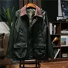 American Oil Wax Hunting Jacket Men Lapel Vintage Amekage Waterproof British Windbreaker Jacket Man Spring Autumn Winter 2025New 5